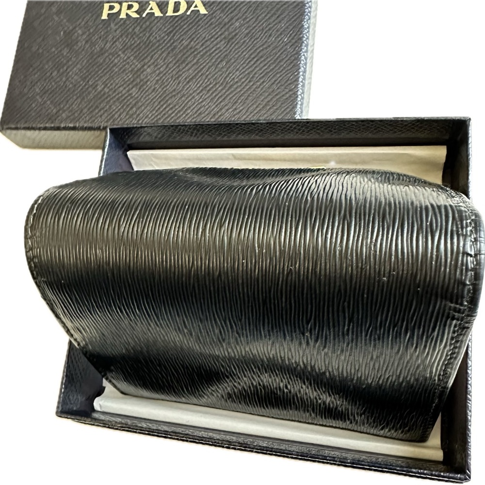 Prada Color Block Compact Wallet In Box - image 4
